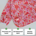 Torange Baby Bib, Long Sleeve Bib for Toddler, Waterproof Bibs for Baby, Baby-Led Weaning Smock, Machine Washable Feeding Bib