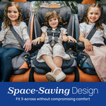 Chicco MyFit ClearTex 2-in1 Harness Booster Car Seat, 5-Point Harness Car Seat and High Back Booster, for Children 26.5-100 lbs, Obsidian/Black