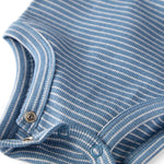 little planet by carter's Baby 2-pack Long Sleeve Bodysuits made with Organic Cotton, Blue Forest, 6M