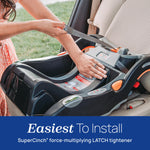 Chicco KeyFit 30 ClearTex Infant Car Seat and Base, Rear-Facing Seat for Infants 4-30 lbs., Includes Infant Head and Body Support, Compatible with Chicco Strollers, Baby Travel Gear, Slate/Grey