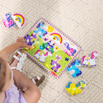 Melissa & Doug Wooden 6-Piece Unicorn and Rainbow Chunky Puzzle for Toddler Boys and Girls 2+