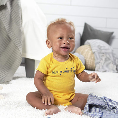 Gerber Baby Boys 5-Pack Short Sleeve Variety Onesies Bodysuits Awesome Fox 6-9 Months