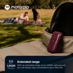 Motorola Nursery PIP12 Baby Monitor Audio Only, Portable and Rechargeable, No WiFi Needed, 1500ft Range HD Sound with Auto Off, Includes Water-Resistant Travel Case