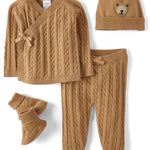 Gymboree,Take Me Home 100% Cotton Newborn Outfit,Bear,12-18 Months
