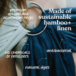 Nalakai Luxury Ring Sling Baby Carrier, Soft Linen Blend Baby Sling, Baby Wrap, Wear Your Little One Close to Your Heart, Comfort, Style