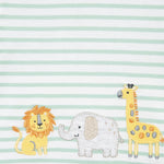 Little Me Clothes for Baby Boys' Safari Jogger Set with Socks, Lichen/Multi, 3 Months