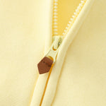 Cute Hooded Baby Jacket with Zipper Adorable Cartoon Bear Ears Good Gift to Your Baby Girl Boy 3-6M Yellow Coat