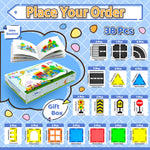 Magnetic Tiles - Road Set, Magnetic Building Blocks, Preschool Montessori Toys Gift for 3+ Year Old Boys and Girls, Sensory Christmas Toys for Kids Aged 3-5 and 4-8, Ideas for Toddler with Autism