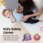 MioTetto Baby Play Mat, Soft Foam Floor Tiles for Kids. Adjustable Interlocking Foam Tiles, Fits with 74x74 Playpen Baby mat for Crawling & Development, Safe & Non-Toxic Playmat for Babies 6-12 Months