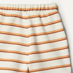 Amazon Essentials x Sofia Grainge Baby Boys' Pull-On Knit French Terry Shorts, Pack of 2, Pale Yellow/Stripe, 3-6 Months