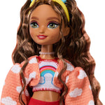 Barbie Dream Besties Doll and Accessories, Teresa Posable Roller Skating Fashion Doll with Brown Hair, 9Video Game Themed Pieces