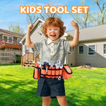 CASRRA Kids Tool Set Toddlers Tool Kit Kid Toddler Tools Belt 3 4 5 Year Old Construction Tools Toys for Boys Birthday Gifts Age 3 4 5