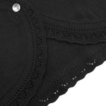 Lilax Baby Girls' Knit Long Sleeve Button Closure Bolero Cardigan Shrug 3-6 Months Black