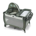 Graco Pack n Play Dome LX Playard with Baby Bassinet, Lightweight Portable Crib, Push-Button Fold Travel Crib, Redmond, Convertible
