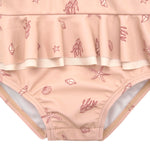 Gerber Baby Girls One-Piece Swimsuit, Pink Shells, 0-3 Months