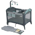 Graco Pack and Play Change 'n Carry Playard | Includes Portable Changing Pad, Manor, 40x28.5x29 Inch (Pack of 1)