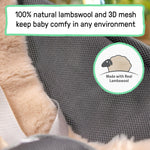 Ingenuity Every Season 2-in-1 Baby Rocker & Seat - Cooling and Warming Fabrics, Detachable Sustainable Wooden Activity Bar, Music, Vibration, for Ages 0-30 Months, Wesley (Grey)