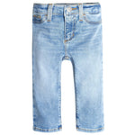 Gerber Baby Toddler Straight Leg Stretch Denim Jeans, Light Blue Denim, 12 Months