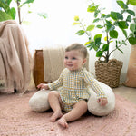 Ingenuity Cozy Prop 4-in-1 Sit Up & Prop Activity Mat, for Age Newborn & Up, Unisex, Toys - Nate The Bear