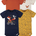 Gerber Baby Boys' 4-Pack Short Sleeve Onesies Bodysuits