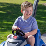 Step2 Push Around Buggy GT Kids Push Car, Ride On Toy, Stroller Substitute, Includes Seat Belt & Horn, Made of Durable Plastic, Max Weight 50 lbs., For Toddlers 1.5-3 Years Old, Blue