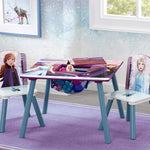 Delta Children Kids Table and Chair Set With Storage (2 Chairs Included) - Ideal for Arts & Crafts, Snack Time, Homeschooling, Homework & More, Disney Frozen II