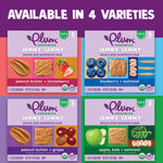 Plum Organics Jammy Sammy Snack Bars - Blueberry and Oatmeal - 1.02 oz Bars (Pack of 5) - Organic Toddler Food Snack Bars