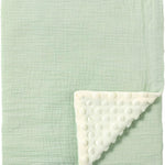 CREVENT Cozy Soft and Warm Mink Baby Blanket with Sherpa Backing, Gift Packing with Ribbon for Newborn Infant Toddler's Crib Cot Stroller (30"X40" Little Dream)