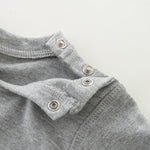 FITFIFTH POD Unisex Infant Baby Crew Neck T-Shirt Toddler Short Sleeve Solid Color Tees Shirts for Boys Girls 2~3T Gray