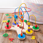 Melissa & Doug Classic Bead Maze - Wooden Educational Toy Wooden Bead Maze Toy for Toddlers Ages 3+