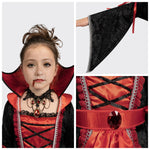 Spooktacular Creations Girls Vampire Costume, Halloween Costume for Kids, Royal Vampire Outfit for Girls