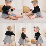 Baby Girl Dress Infant Clothes Newborn Fall Winter Outfits Plaid Dresses Cute Birthday Gifts Holiday Princess Dress for Girls