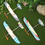 TOYANDONA 5Pcs Rubber Band Powered Aircraft Airplane Model Creative Helicopter for Kids Throwing Glider Airplane Toy for Birthday Party Favor Prize Reward (Random Pattern)