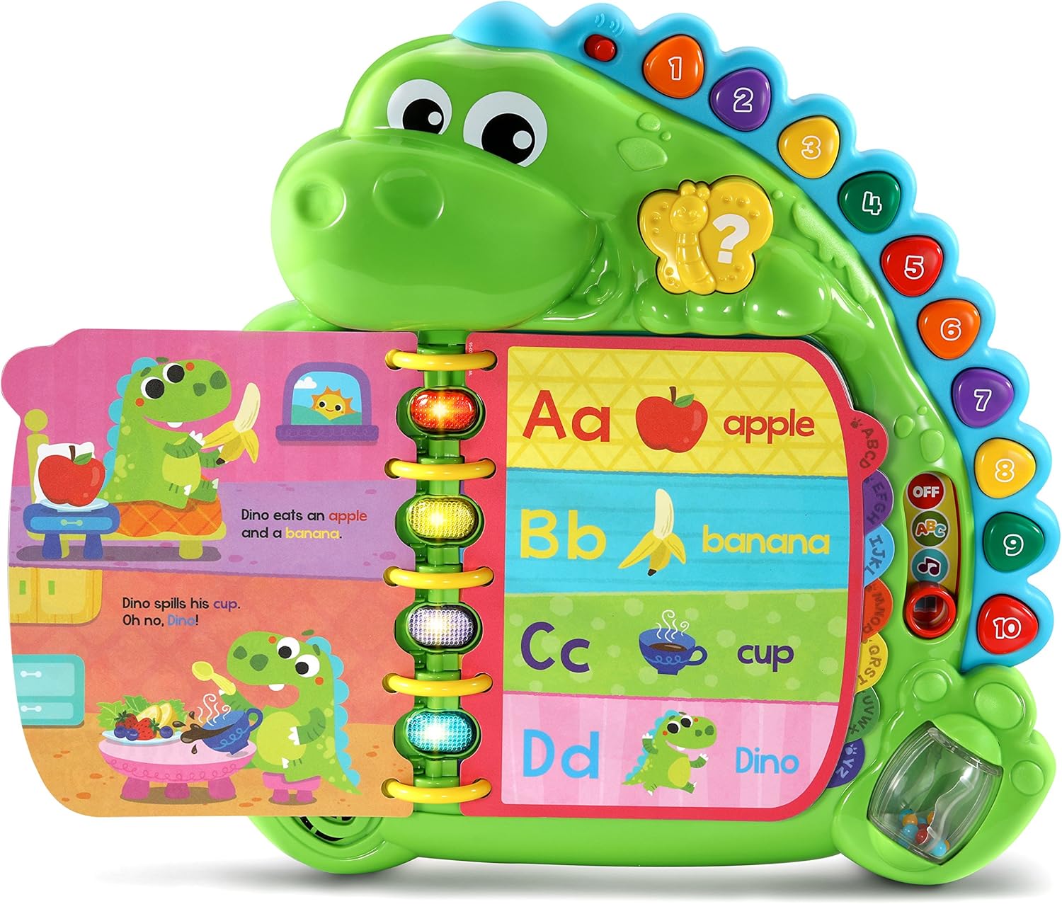 LeapFrog Dino's Delightful Day Alphabet Book, Green