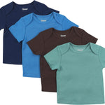 Hanes Baby Short Sleeve Flexy Soft Stretch Expandable Shoulder T-Shirt (4 Pack)