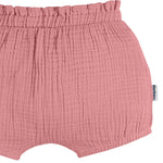 Gerber Baby Girls' 3-Pack Bubble Shorts, Pink/Dot/Black, 12 Months