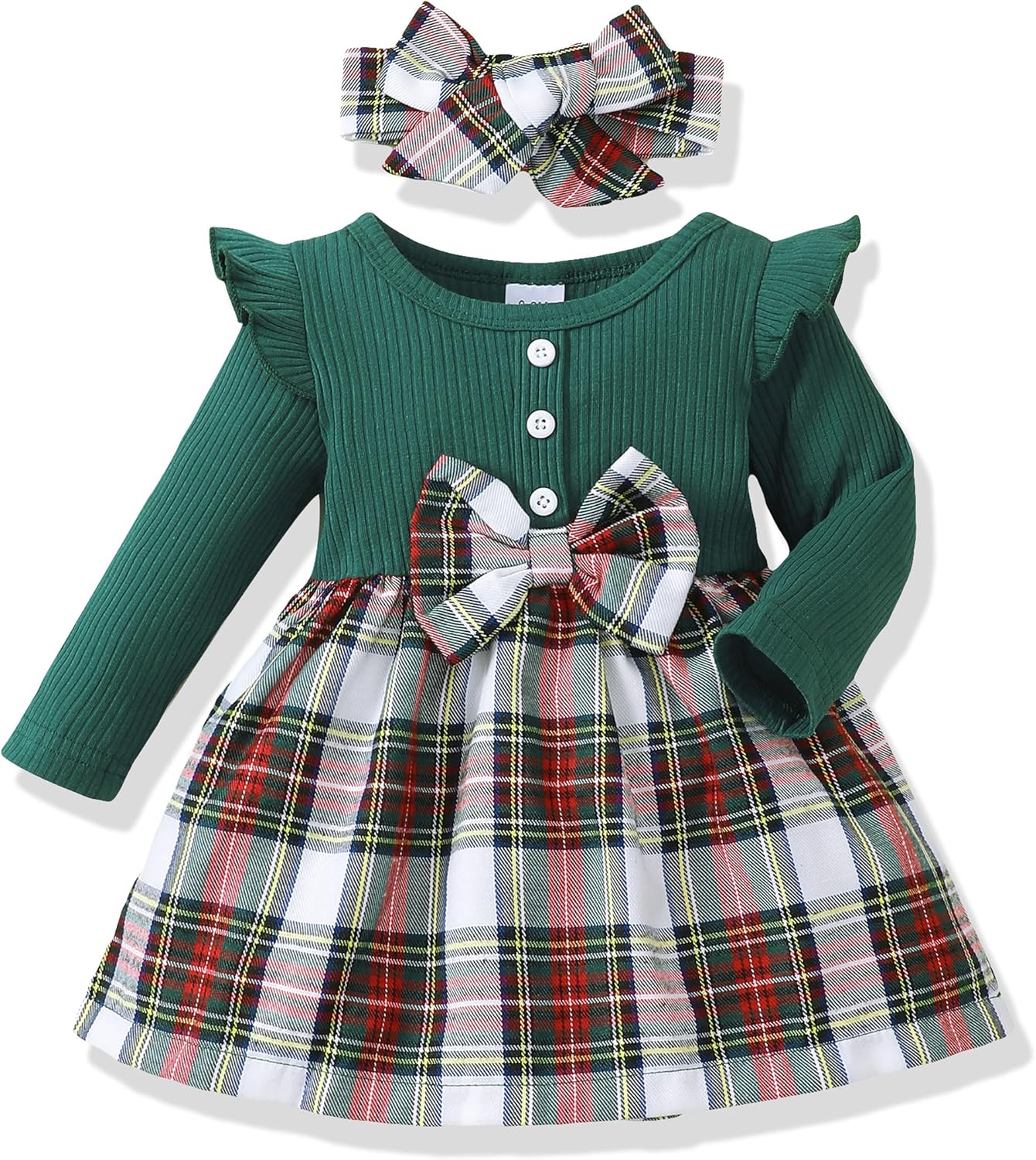Baby Girl Dress Infant Clothes Newborn Fall Winter Outfits Plaid Dresses Cute Birthday Gifts Holiday Princess Dress for Girls