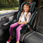 Graco SlimFit 3-in-1 Convertible Car Seat, Ultra-Space-Saving Design, Darcie, Suitable for Rear and Forward-Facing, Highback Booster Seat with 10-Position Headrest