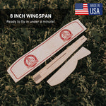 Fred's Flyers Balsa Wood Airplane Kits - 5-Pack - USA Made Wooden Glider Toy Planes for Kids