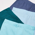 Hanes Baby Leggings, Ultimate Flexy Knit Pants Boys & Girls, 3-Pack, Violet/Green/Aqua/Light Blue, 12-18 Months