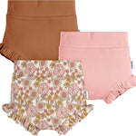 Gerber Baby Girls' 3-Pack Bubble Shorts