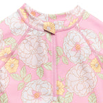 Gerber Toddler Girls' Rashguard, Peonies, 2T