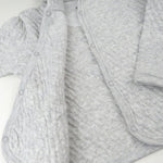 HonestBaby Matelasse Snap-Front Hoodie 100% Organic Cotton Infant Baby Boys, Girls