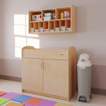 Foundations Hands Free Tall Diaper Pail with Airtight Lid - Durable & Odorless Disposal, Large Capacity, Holds up to 60 Newborn Diapers, Refill with Any Bags, Baby Registry Gift - Gray (9622057)