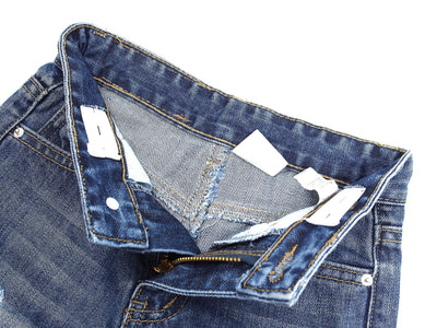 KIDSCOOL SPACE Little Girl Jean,Stone Washed Ripped Hole Soft Denim Pants,Blue,2-3 Years