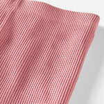 little planet by carter's Baby 2-Piece Pajamas Made with Organic Cotton, Pink Waffle Knit, 6M