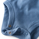 little planet by carter's Boy 3-pack Long Sleeve Bodysuits made with Organic Cotton, Navy, Grey, Green, 6M