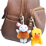 JOYIN 24 Pack Mini Animal Plush Toy Assortment, Animals Keychain Decoration for Kids, Small Stuffed Animal Bulk for Kids, Carnival Prizes, School Gifts, Halloween Goodie Bags