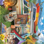 Ceaco - Large Piece Jigsaw Puzzle - Eduard - Camper Holiday - Relaxing and Fun Activity for Adults
