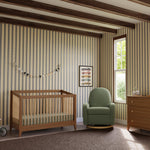 Babyletto Sprout 4-in-1 Convertible Crib with Toddler Bed Conversion Kit in Chestnut and Natural, Greenguard Gold Certified